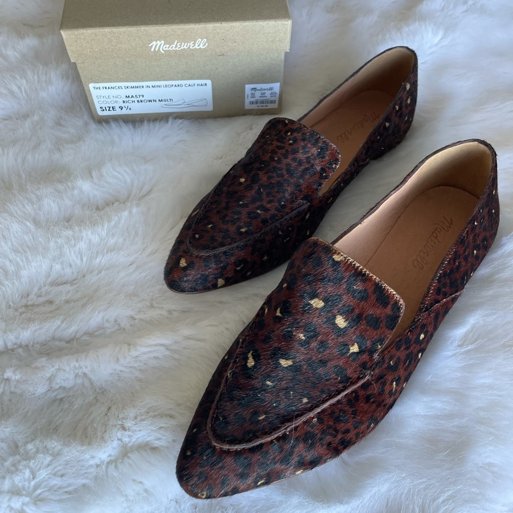 The Francis Skimmer in Mini Leopard Calf Hair